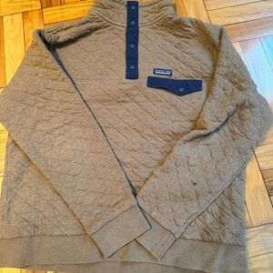 Patagonia Men's Brown Quilted Sweater